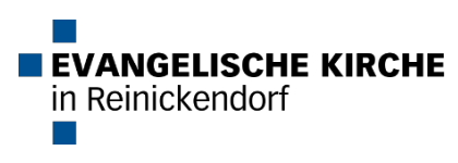 Logo mit Text 'Evangelische Kirche in Reinickendorf'