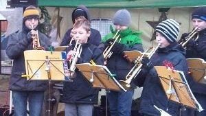 Junge Bläser in Aktion