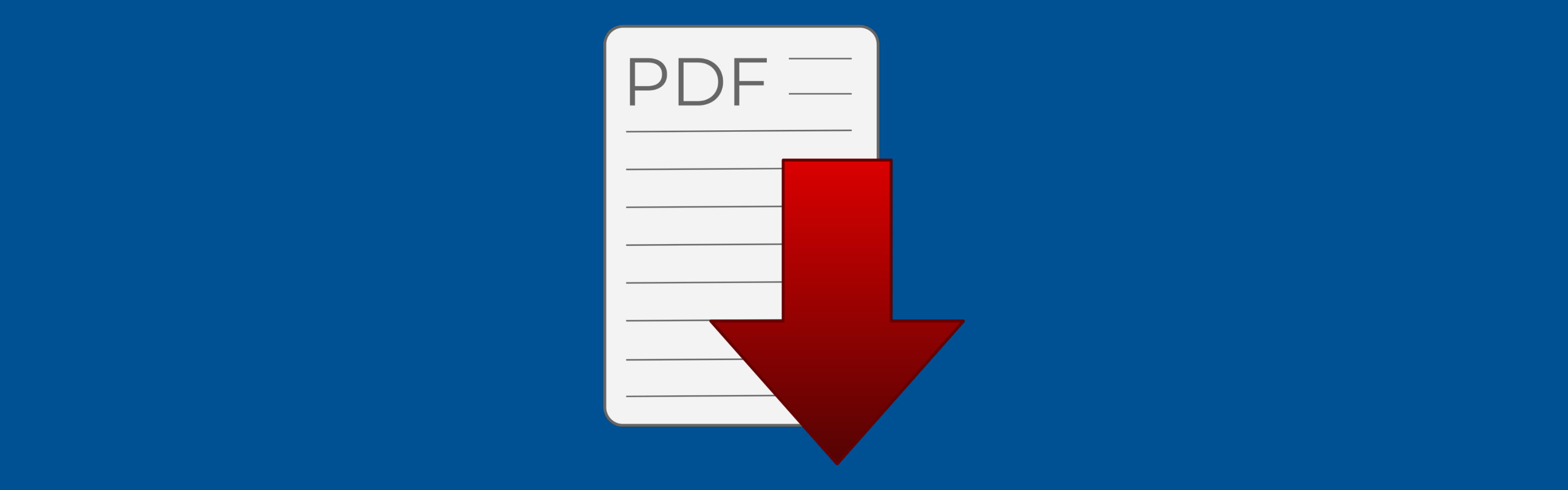 Grafik mit PDF-Formular und rotem Pfeil nach unten