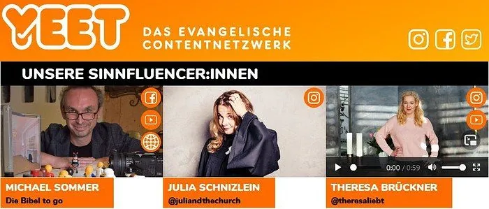 Screenshot der Website von Yeet