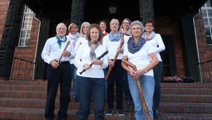 Gruppenbild Flötenensemble Frohnau